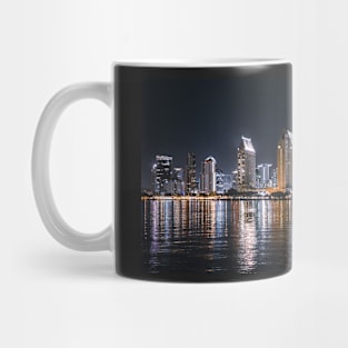 San Diego Skyline at Night Mug